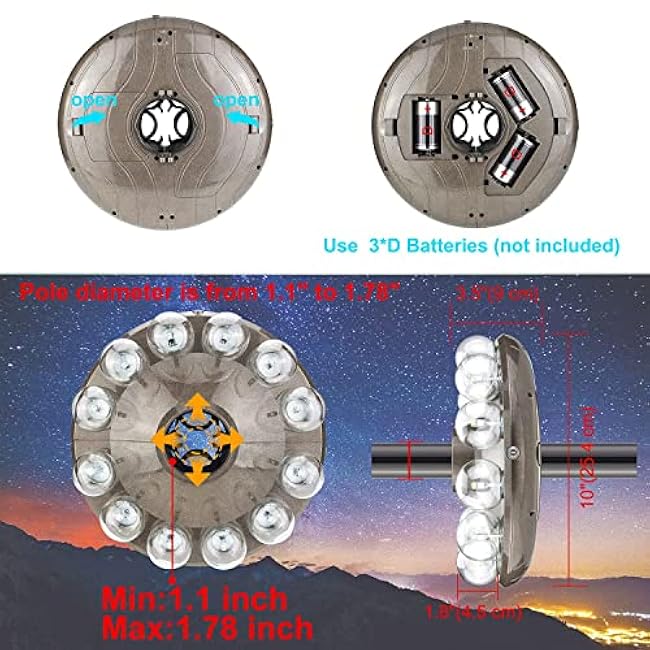 BIGMONAT Hanging Lights 12 Colors Changing RF Remote Control Brightness Dimmable Timer