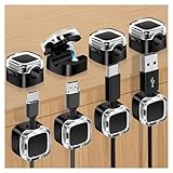 8 Stück Kabelhalter Kabelclips, Verstellbare Kabelorganizer Feder Kabelklemmen Selbstklebend für...