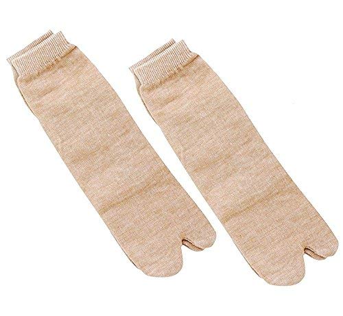 devil Women's Plain Cotton Ankle Length Thumb Socks (Fawn)-(Pack of 2)-picture-0