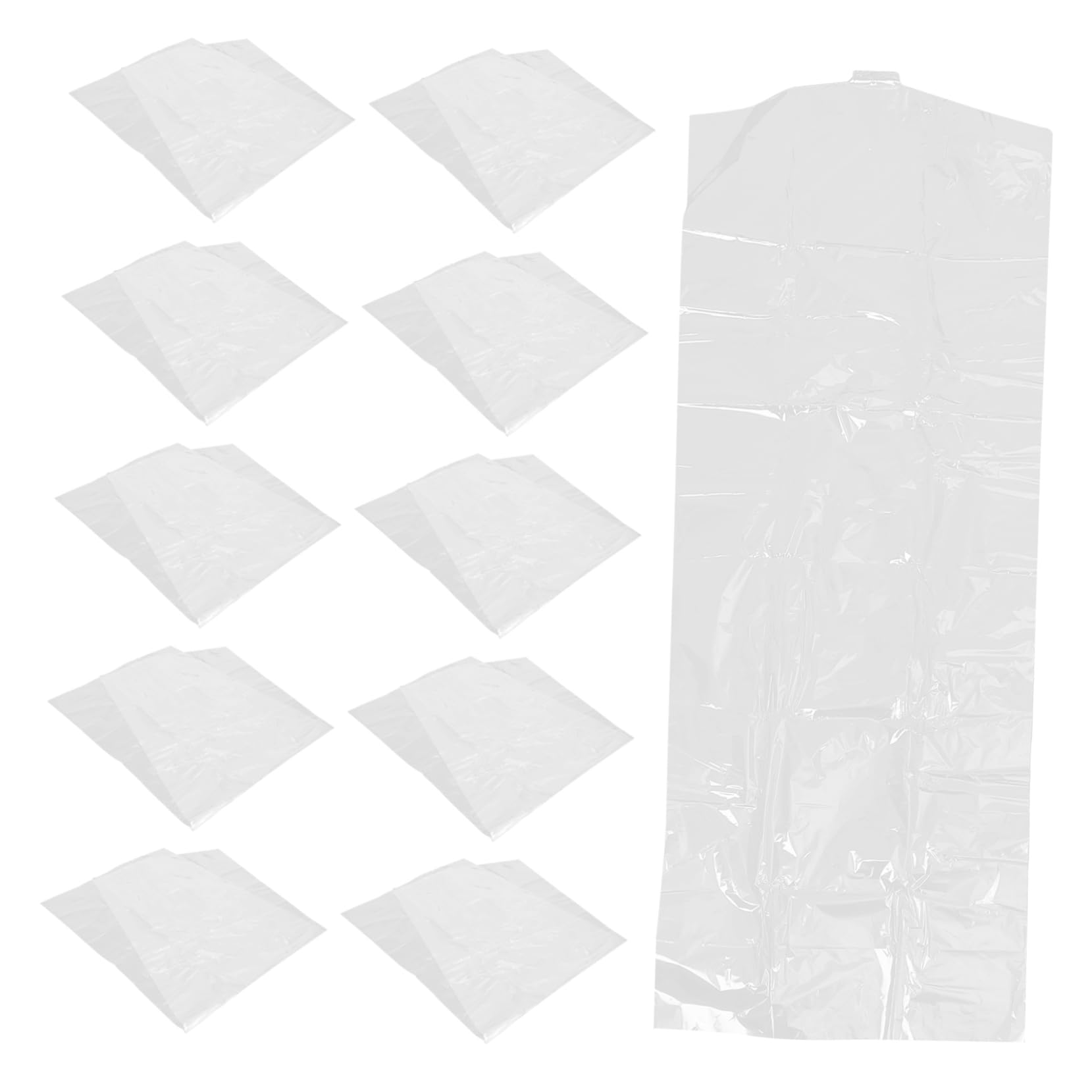 Sosoport 30piezas Funda Antipolvo para Ropa Transparente Reutilizable Bolsa Colgante para Guardar Trajes y Chaquetas Accesorio de Almacenamiento Ligero Armario Casa y Oficina
