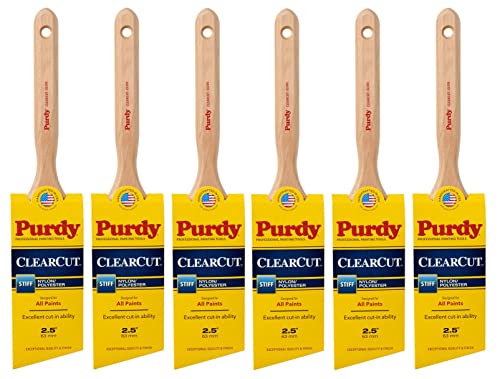 Image of Purdy Clearcut Glide Paint Brush, 2-1 /2 in. 144152125 (Pack of 6)