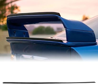 Universal Gurney Flap Spoiler, 69"170cm Long Add-on Gurney Flap Lip Spoiler, Flexible PolyurethanePU Extension Gurney Flap for GT Spoilers Wings, Unpainted Black