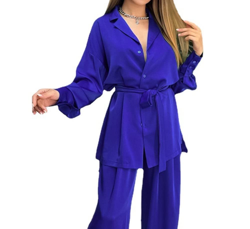 Ensembles De Pyjama Femme,Ensemble De Vêtements De Nuit À Manches Longues pour Femmes
