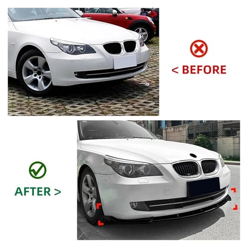 Modification de la pelle pour BMW E60 LCI avec becquet de pare-choc avant et diffuseur