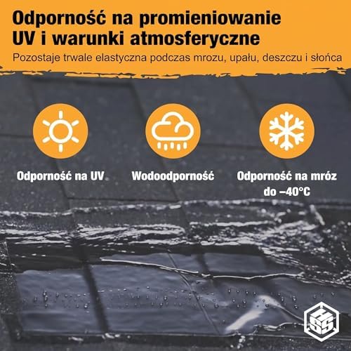 Samoprzylepna Taśma Naprawcza do Dachu MicroSealant – Wodoodporna Taśma Dekarska do Rynien i Uszczelnień – Biały – 15cm x 5m