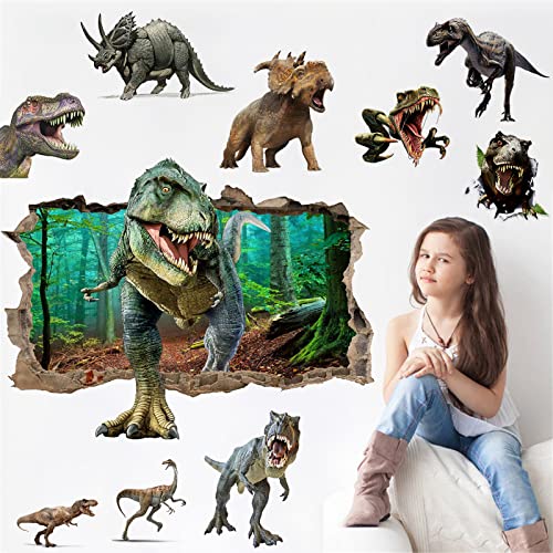 Vinilos de Dinosaurios 3D Adhesivos Grandes para Pared miniatura 1