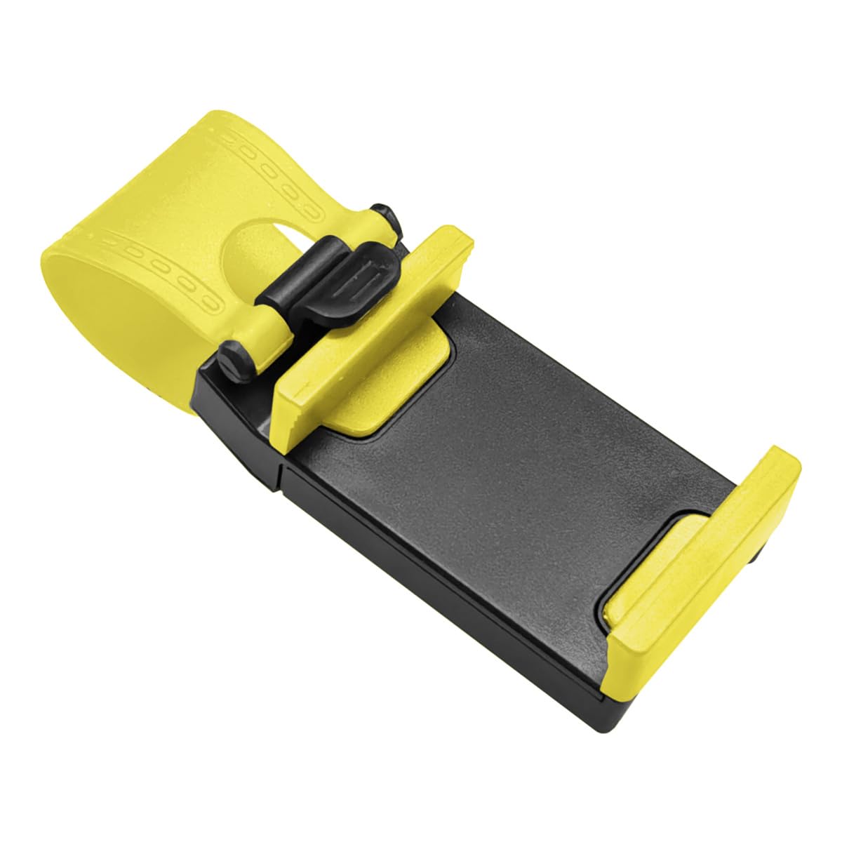 Car Steering Wheel Phone Holder Portable No-Hands Smartphone Mount Clip Adjustable Cellphone Stand Clamp Universal Automobile Cell Phone