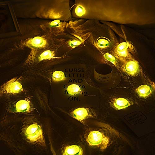 Catena di luci a forma di fata di limone verde