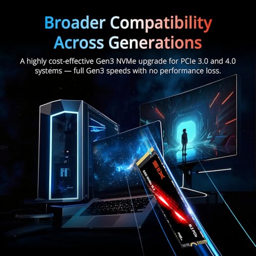Image of SIX X4000 PRO 256GB M.2 2280 SSD PCIe Gen3x4 NVME SSD Solid State Drive - Up to 3100MB /s Read Speed