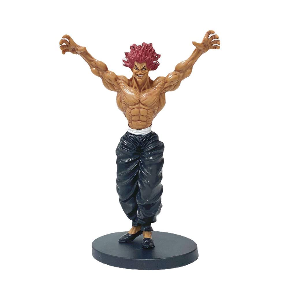 Anime Hanma Yujiro Figure Model Hanma Action Figure 22CM PVC Cartoon Sculpture Statue for Home Desktop Collectible Figurines