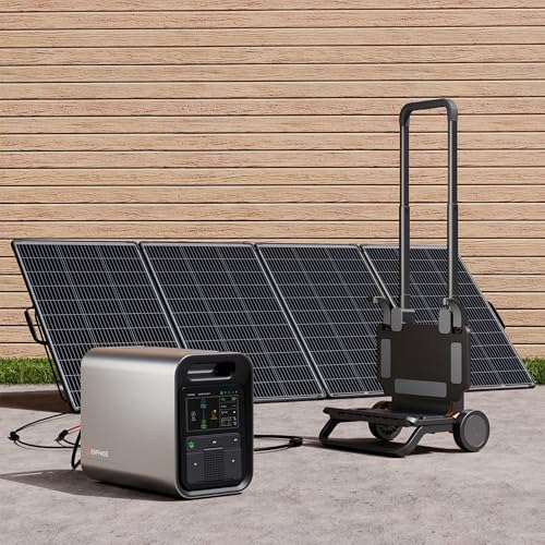 Image of Enphase IQ PowerPack 1500Wh Solar Generator Kit | 400W Panel + IQ Cart | Home Backup Power | LFP Battery | UL 9540A Certified | IQ8 Microinverter Technology | Charge in ~4 Hours
