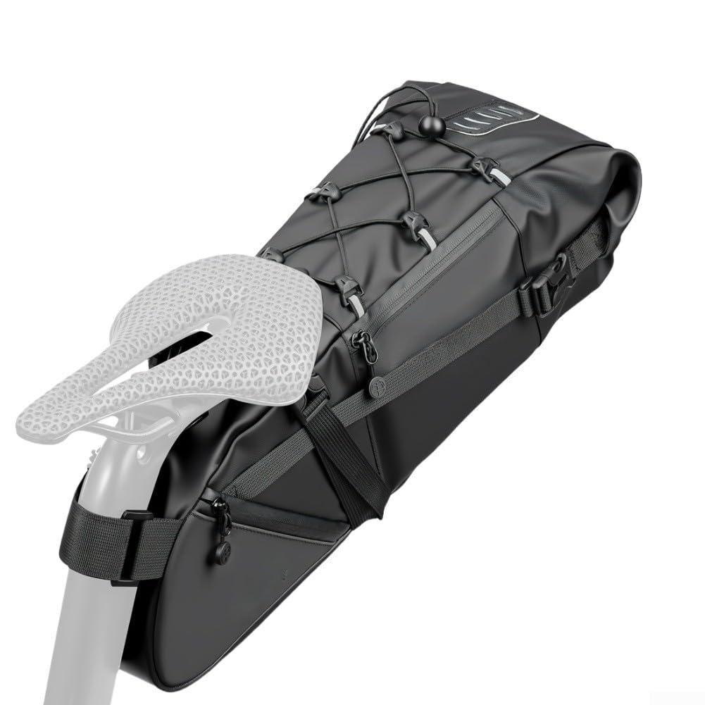 Borsa Sella Ciclismo 15L Grande Capacità Espandibile
