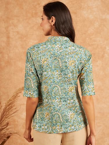 Image of Modeve Women Cotton Top for Summer