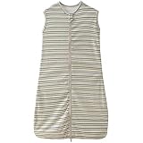Saco de dormir de verano y primavera para bebé, niño, recién nacido, de algodón, flecha verde, gris y azul, 0,5 tog, 110 cm (12-36 meses), rayas B