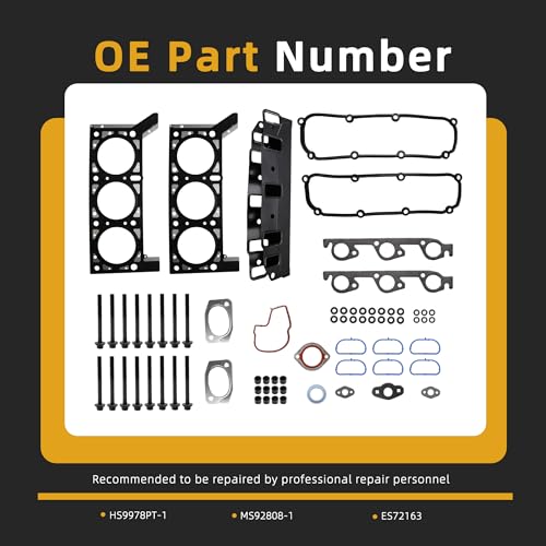 Image of Head Gasket Set with Bolts, for Chrysler Town & Country 2004-2010