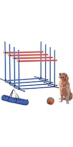 Amazon | AIYOI ドッグアジリティ 犬の敏捷性機器敏捷性 ハードル【4点