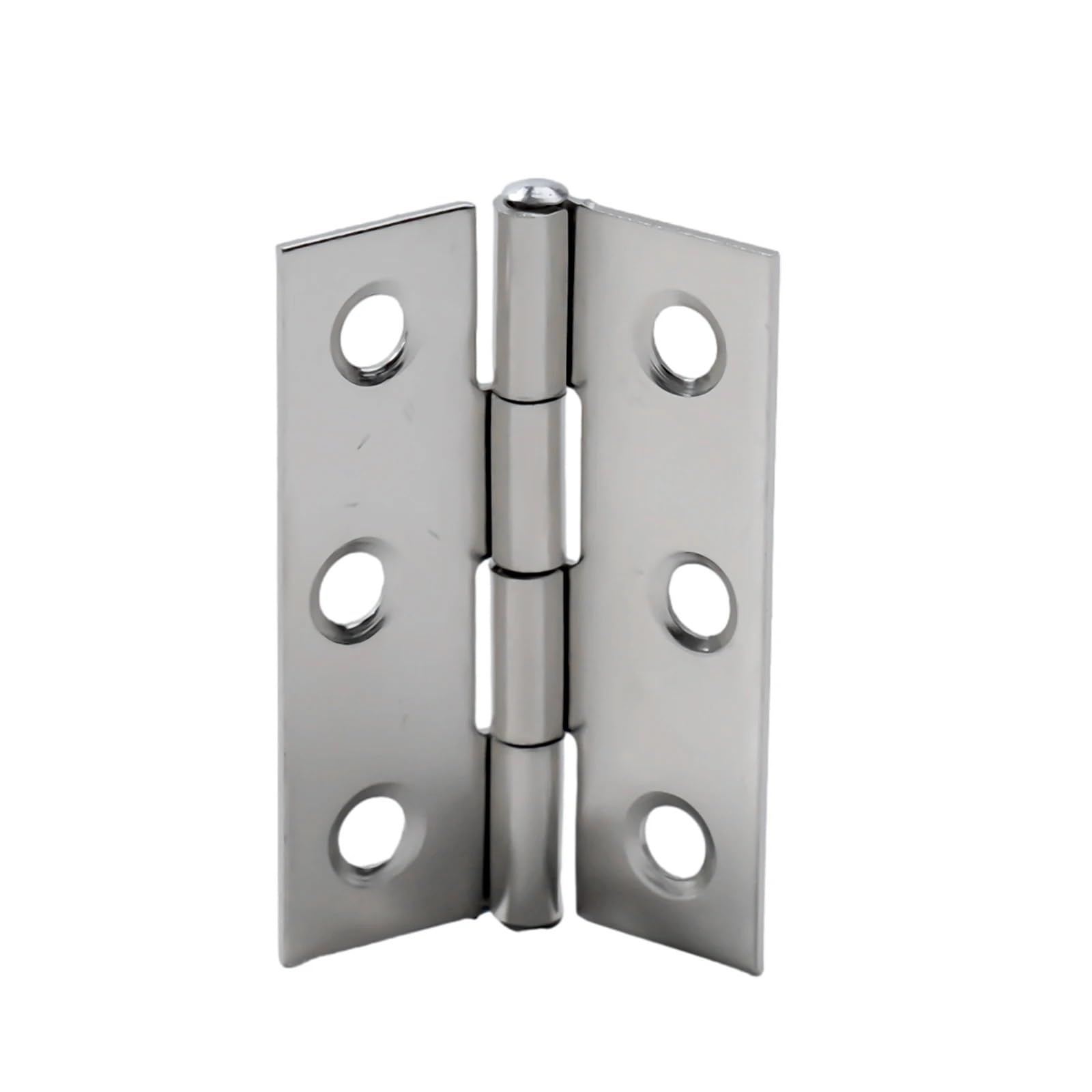 Cabinet Door Hinge 10pcs Stainless Steel Door Hinges Cabinet Doors Windows Wooden Box Flat Hinge Home Furniture Hardware Accessories
