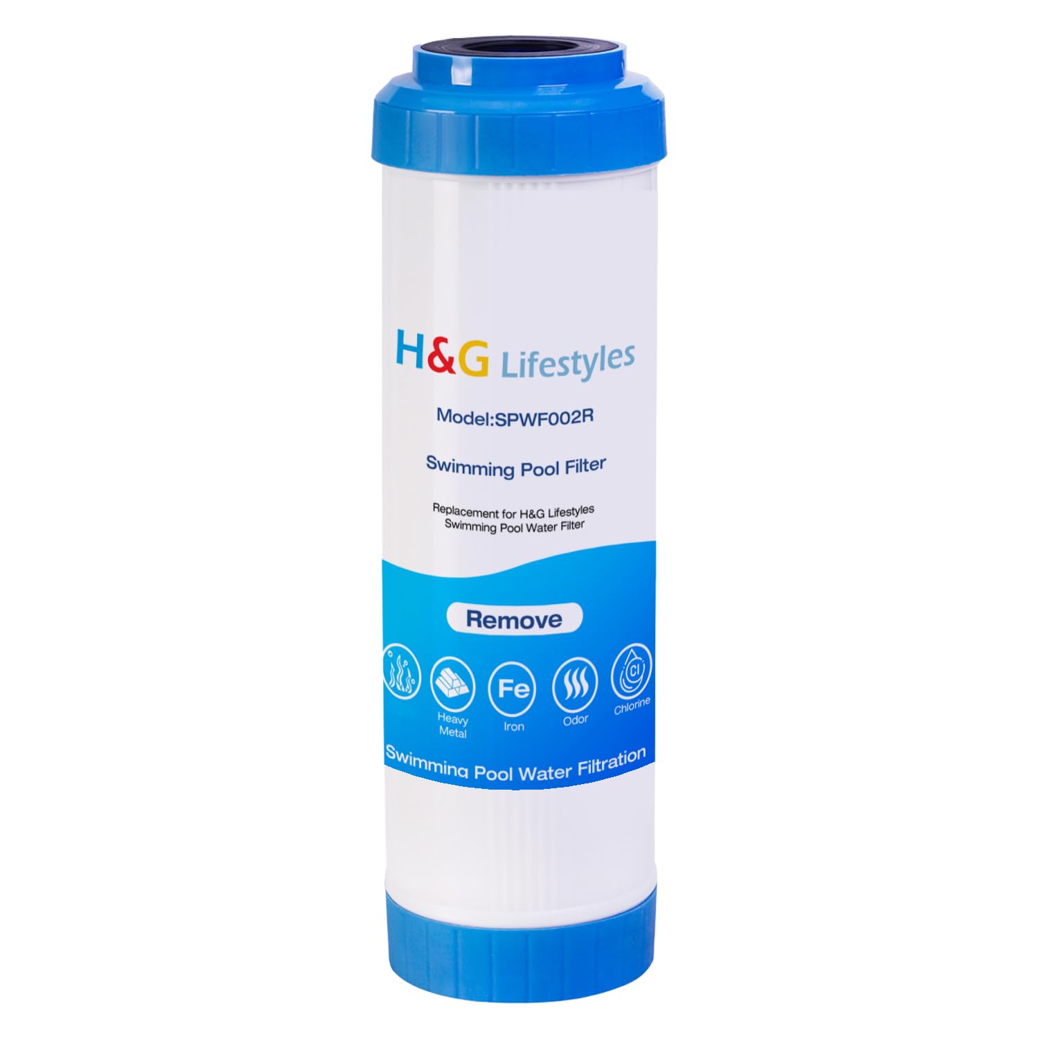H&amp;G lifestyles 10 x 2.5 Replacement Water Filter Cartridge for Pools