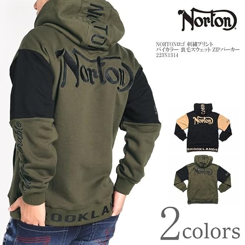 【2022秋冬 (ノートン) NORTON パーカー NORTONロゴ 刺繍プ