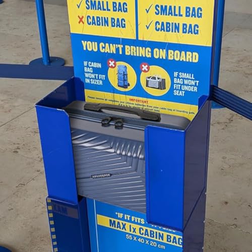 Oxford Blau JLY Swirf Reise-Make-up-Koffer – Oxford-Blau, Kosmetik-Organizer mit Gurt, Hartschalen-Schminkbox für Reisen, 40 × 20 × 25 cm