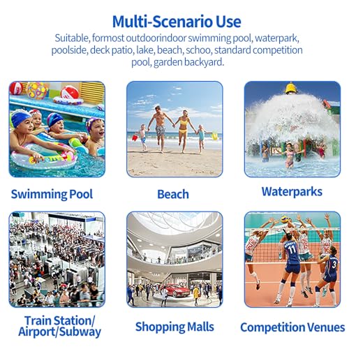 Silla de guardavidas multiusos de acero inoxidable para piscina miniatura 7