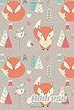 Address.: Address Book. (Vol. B89) Cute Fox Cover Design. Glossy Cover,Contract Large Print, Font, 6 x 9 For Contacts, Addresses, Phone Numbers, ... And More. (Address Book Pro Edition.)