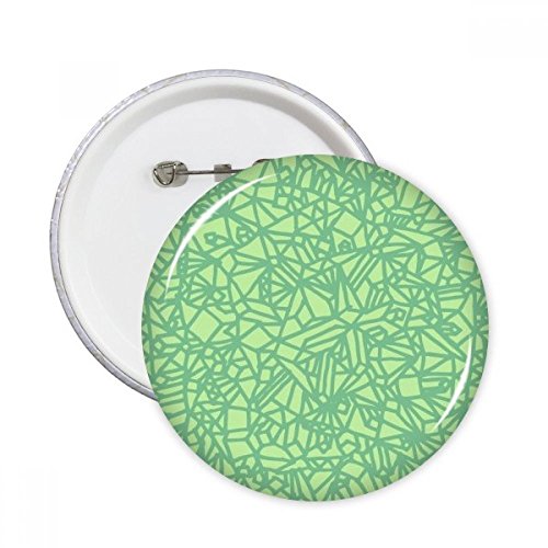 Badge button motifs entrelacés vert lignes abstrait idée cadeau originale lot de 5 XXL