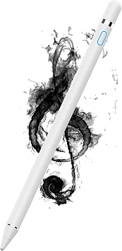 Stylus Pen for Touchscreen, Rechargeable Universal iPad Pen for Tablet, Digital Pens Fine Point Stylist Pen Compatible with Android, iOS, iPhone, iPad/iPad mini/Pro/Air and More Tablet/Phone
