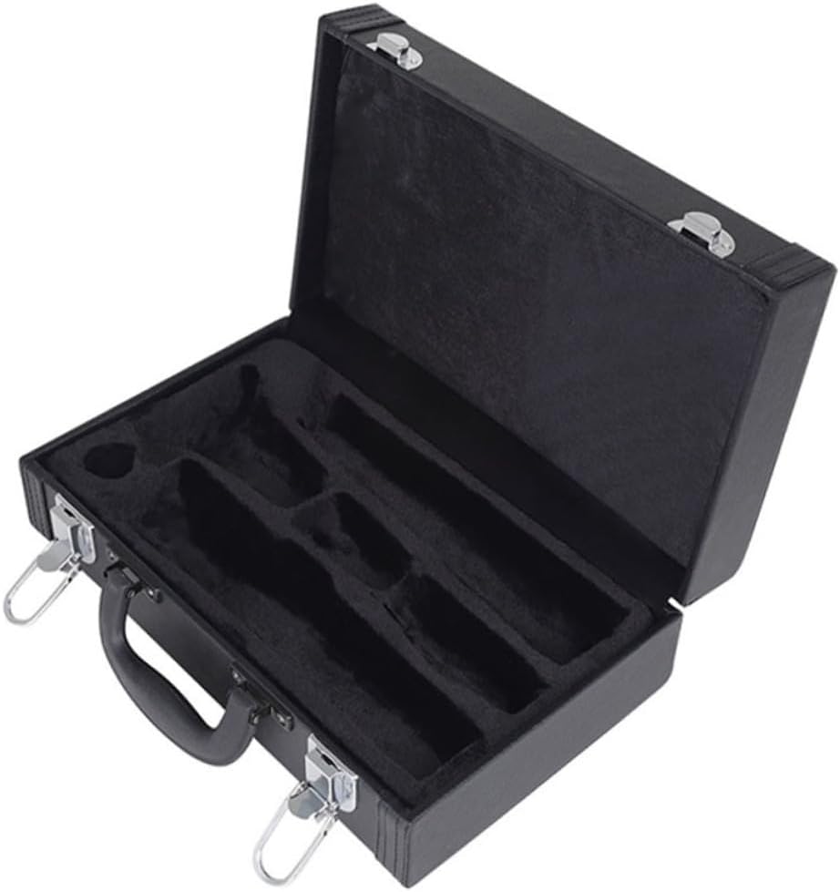 Portable Clarinet Storage Case Stain-resistant Gig Bag for Musical Instruments Black Clarinet Carrying Box Handle