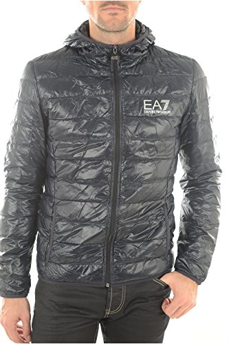 Emporio Armani Herren Train Core Down Hooded Jacket Daunenmantel, Nacht...