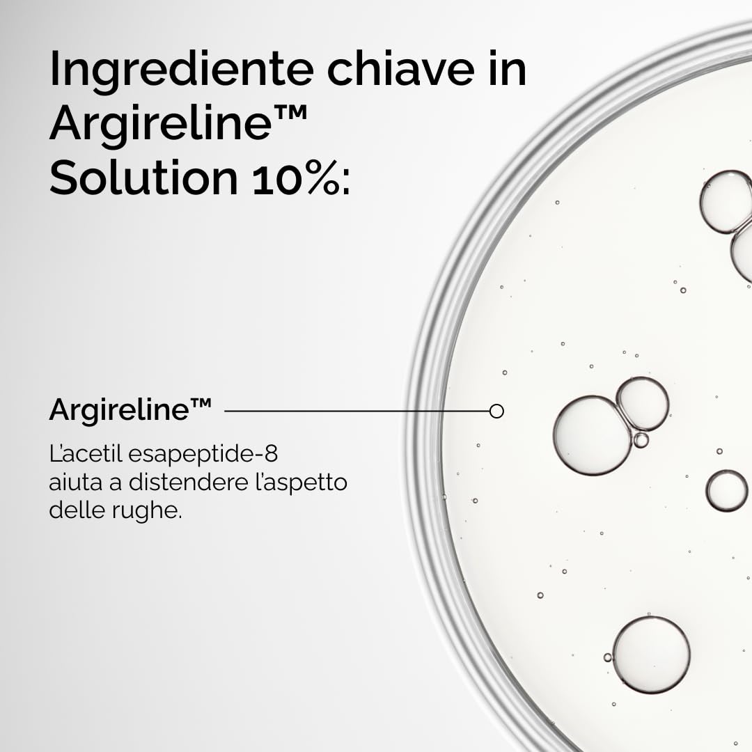 The Ordinary Argireline Solution 10%, Siero viso, Indicato per ridurre l’apparenza delle linee sottili, 30ml