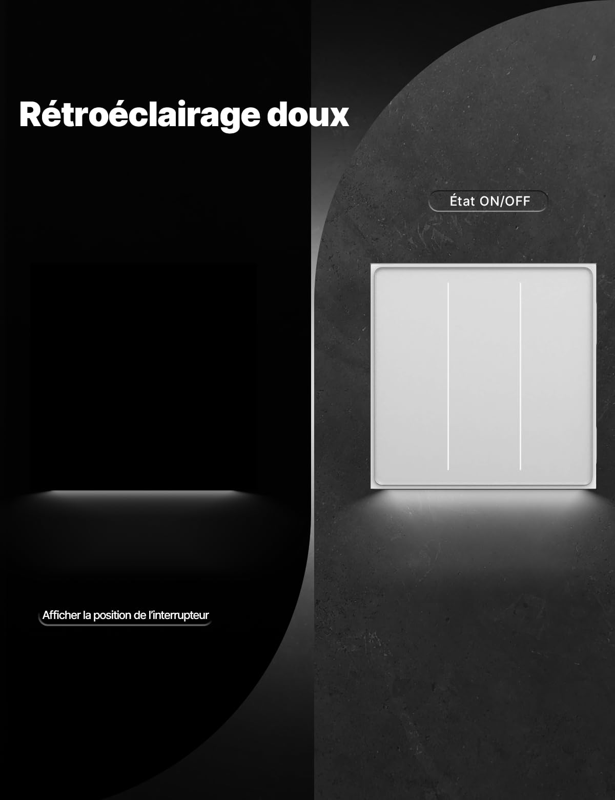 MOES Interrupteur Intelligent Zigbee Encastré 3 Gang | 1 voie, mémoire après coupure, requiert un fil neutre, compatible Alexa et Google Home