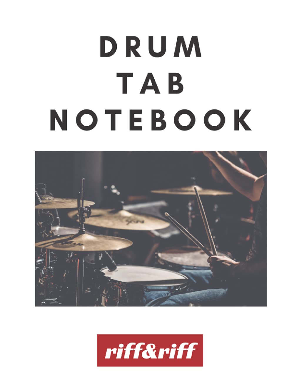 Drum Tab Notebook: 8.5x11, 120 pages, Matte Cover