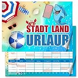 Stadt Land Urlaub - Stadt Land Fluss Klassiker | 21 Kategorien, Exklusive Bonusfelder & Buchstabenmeer