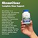 RidgeCrest Herbals SinusClear, Complete Formula for Sinus and Nasal Health with Mullein Leaf, Bromelain, Vitamin C, and Zinc, for Healthy Mucus, Immune & Respiratory Support, (60 Veg Caps, 30 Serv)