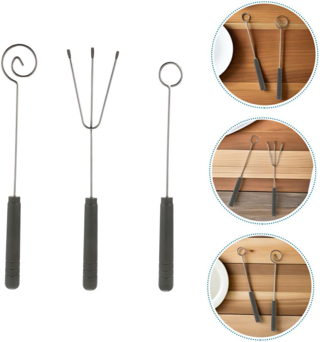 Stainless Steel Hot Pot Forks and Chocolate Dipping Tools Set, 12pcs Fondue Forks for Cheese, Candy, and Dessert Serving, DIY Decorating Utensils for Home and Party Use