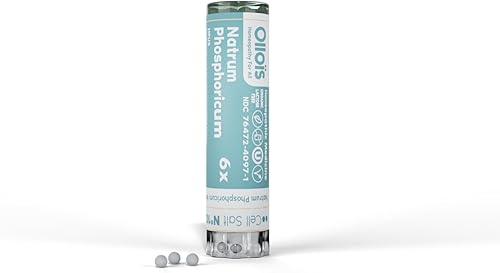 Natrum Phosphoricum- OLLOIS - Orgánico y vegano, certificado Kosher, sal celular #10 (aprox. 80 pellets)
