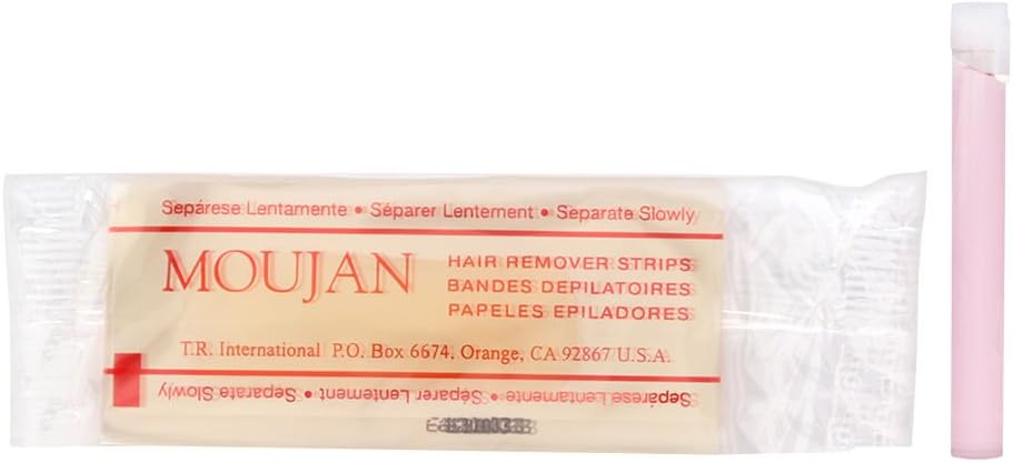 Moujan2000 Press On Pull Off Pre-waxed Strips for Face 12 Applications