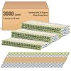 Yaocom Framing Nails, 30 Degree, Offset Round Head, Galvanized, 30 Degree Collated Framing Nails for Most 30-34 Degree, Paper Tape Collated Framing Nails, 2 x 0.113, 3000 Count