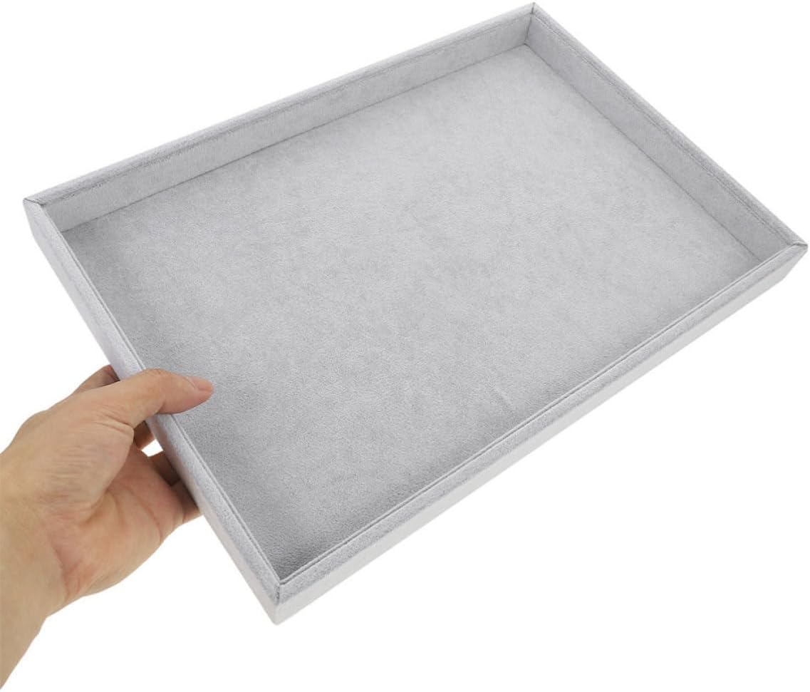 Fabric Jewelry Storage Tray for Rings and Pendants Display Organizer image 4