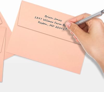 LUXPaper A7 Invitation Envelopes | Peel & Press | 5 1/4 x 7 1/4 | Blush Pink | 80lb. Text | 50 Qty