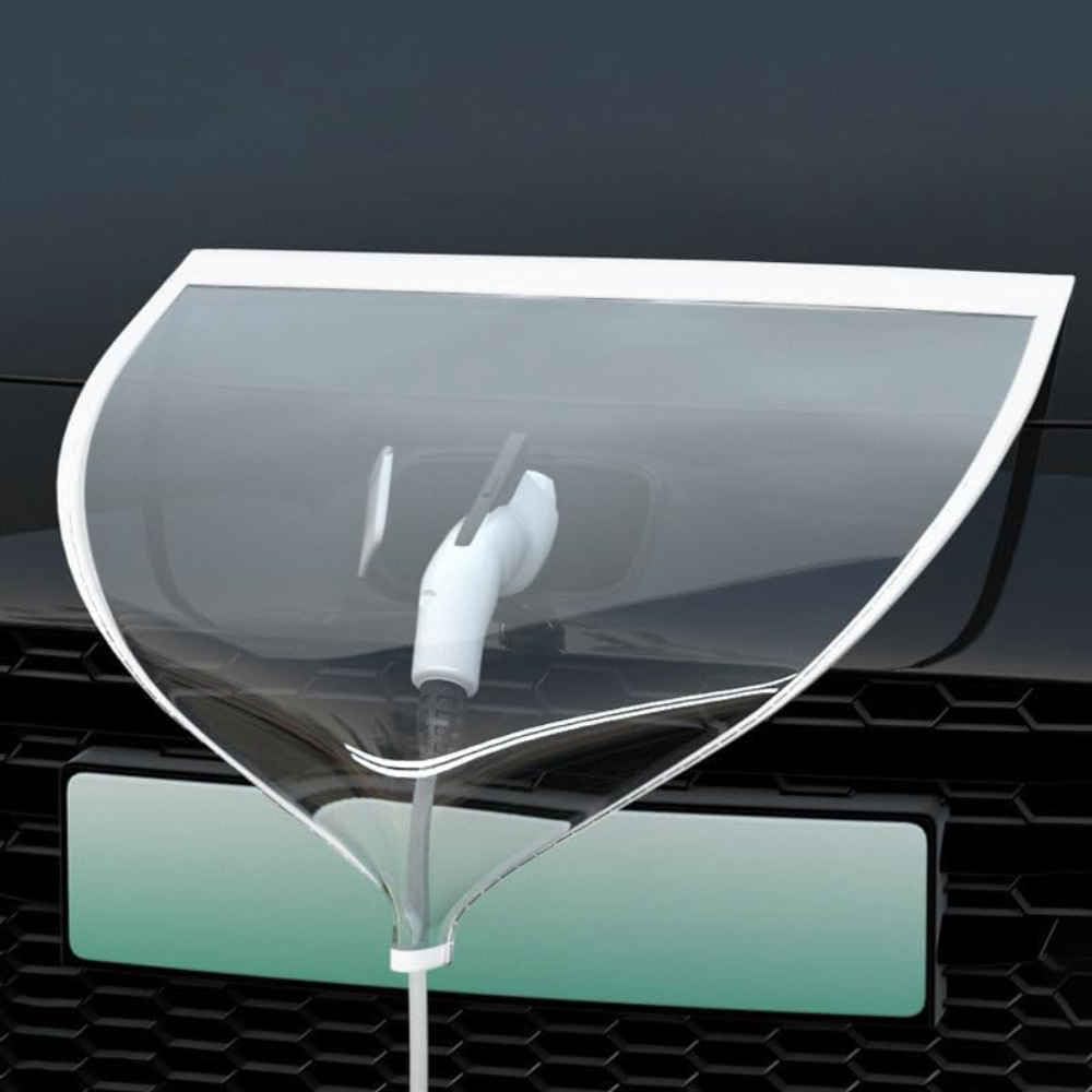 KZEDCVX EV Charging Port Waterproof Cover for Maxus eDeliver 3 2021-2026, Magnetic Rain Cover for Electric Vehicle Charging Port, Weatherproof Dustproof Charger Protection Shield,Noir-normal