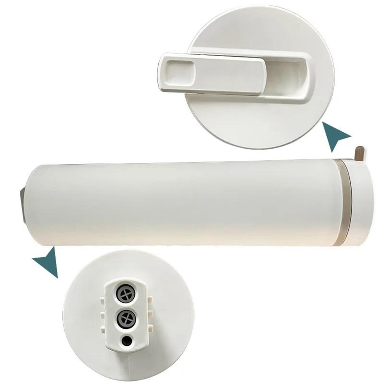 Accesorios para filtros Elemento filtrante compuesto PPC de 800 g, membrana ósmosis inversa RO, máquina bebidas rectas con doble salida agua para baño, cocina(RO)