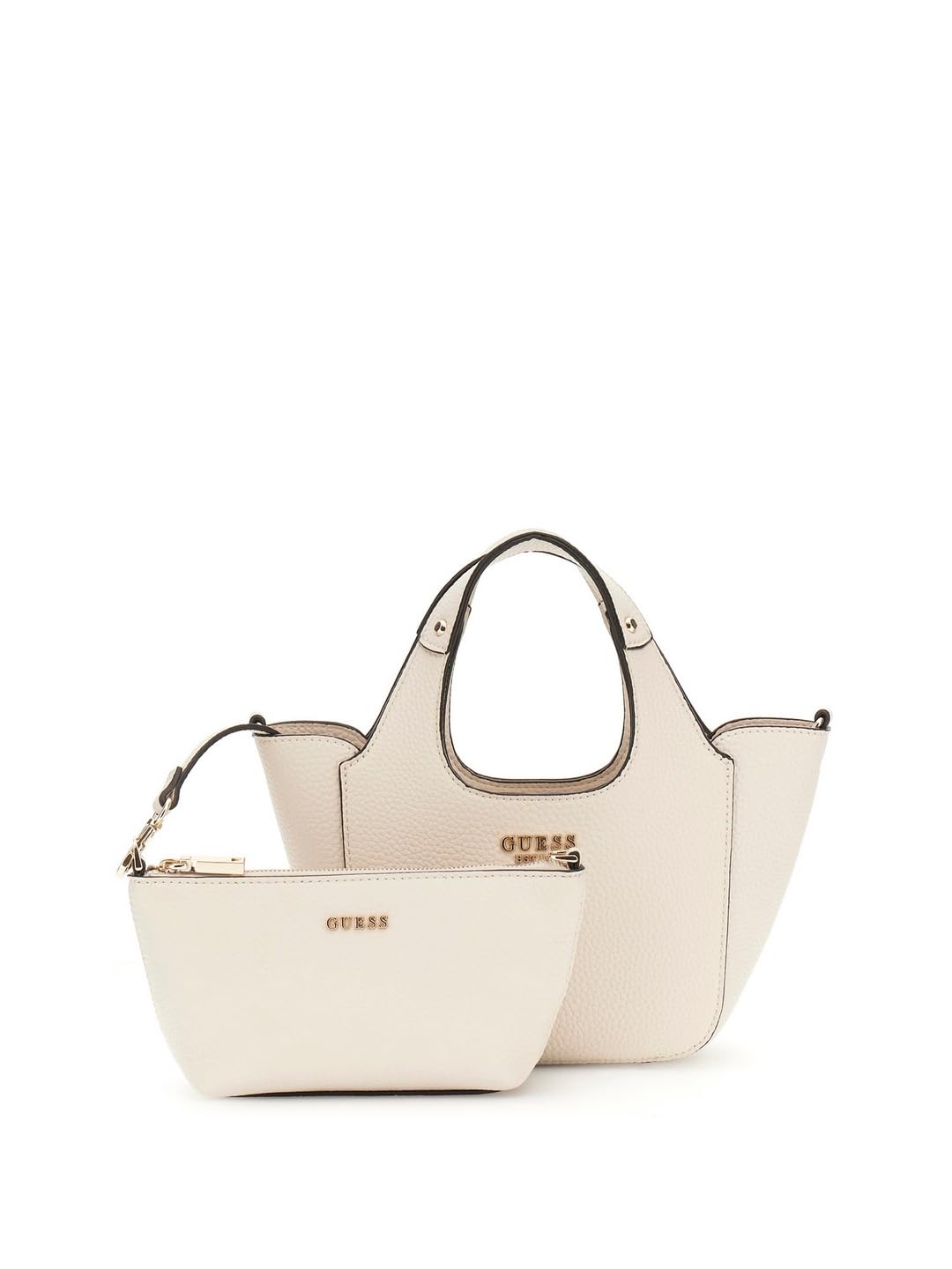 Guess Handtasche 2 in 1 Mini Tote (Set, 2-tlg) | Guess Calista Handtasche 24 cm beige