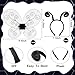 Yopyame Fly Costume Bug Wings Accessories - 6PCS Black Butterfly Wings Velvet Bug Antenna Headband and Bug Glasses Insects Hairband Glasses Wings Costume Accessories Set for Adults Cosplay Party