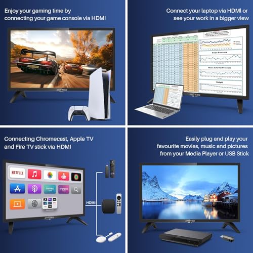 ANTTEQ AB42D1 42 inch TV 2K D-LED, Dolby Audio, 2x HDMI, USB, DVB-C/T2/S2, CI+, hotelmodus, triple tuner - Afbeelding 4