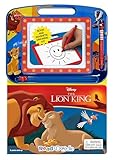  Disney Lion King Read & Doodle - Learning resources for kids, a magnetic drawing pad, an easy-to-use pen, 22-page board book for reading and drawing