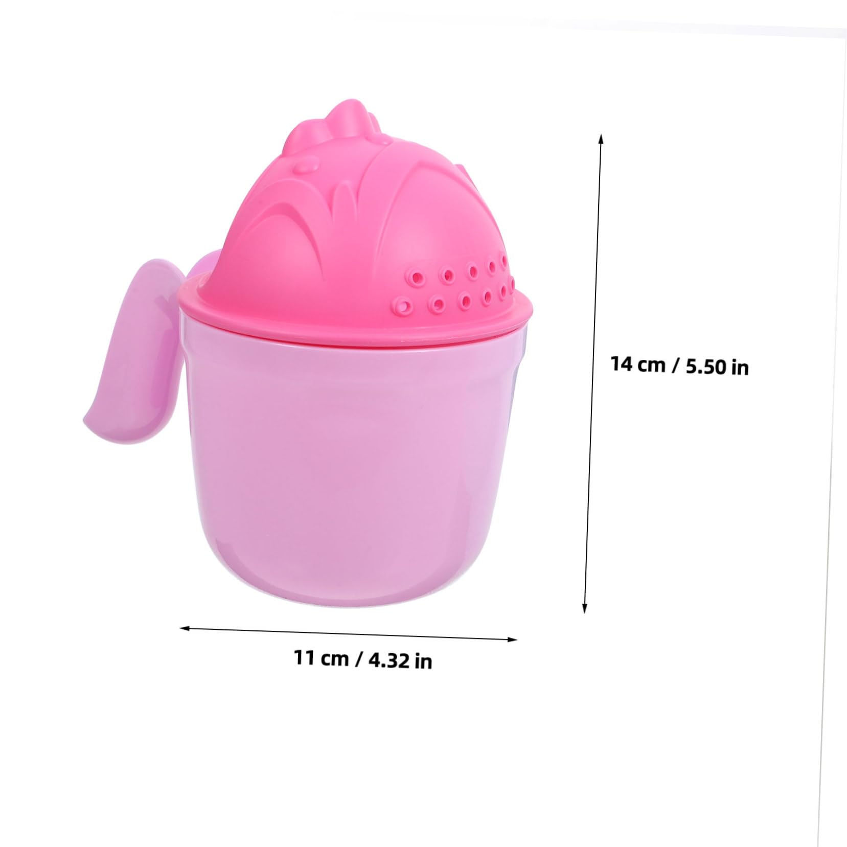 VANZACK 2pcs Baby Bath Rinser Cup Shampoo Cup for Boys and Girls Newborn Bathing Flusher Bath Rinser Cup for Babies Cartoon Design