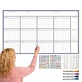 laminated paper shaking Writable Erase : Features a smooth coated finish suitable for dry erase markers allowing repeated updates adjustments and rescheduling throughout the year supporting flexible planning for changing commitments academic timelines and evolving family activities