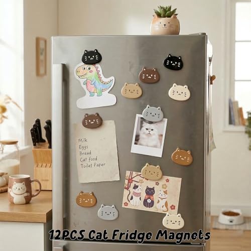 12 Imanes Decorativos de Resina en Forma de Gato miniatura 4
